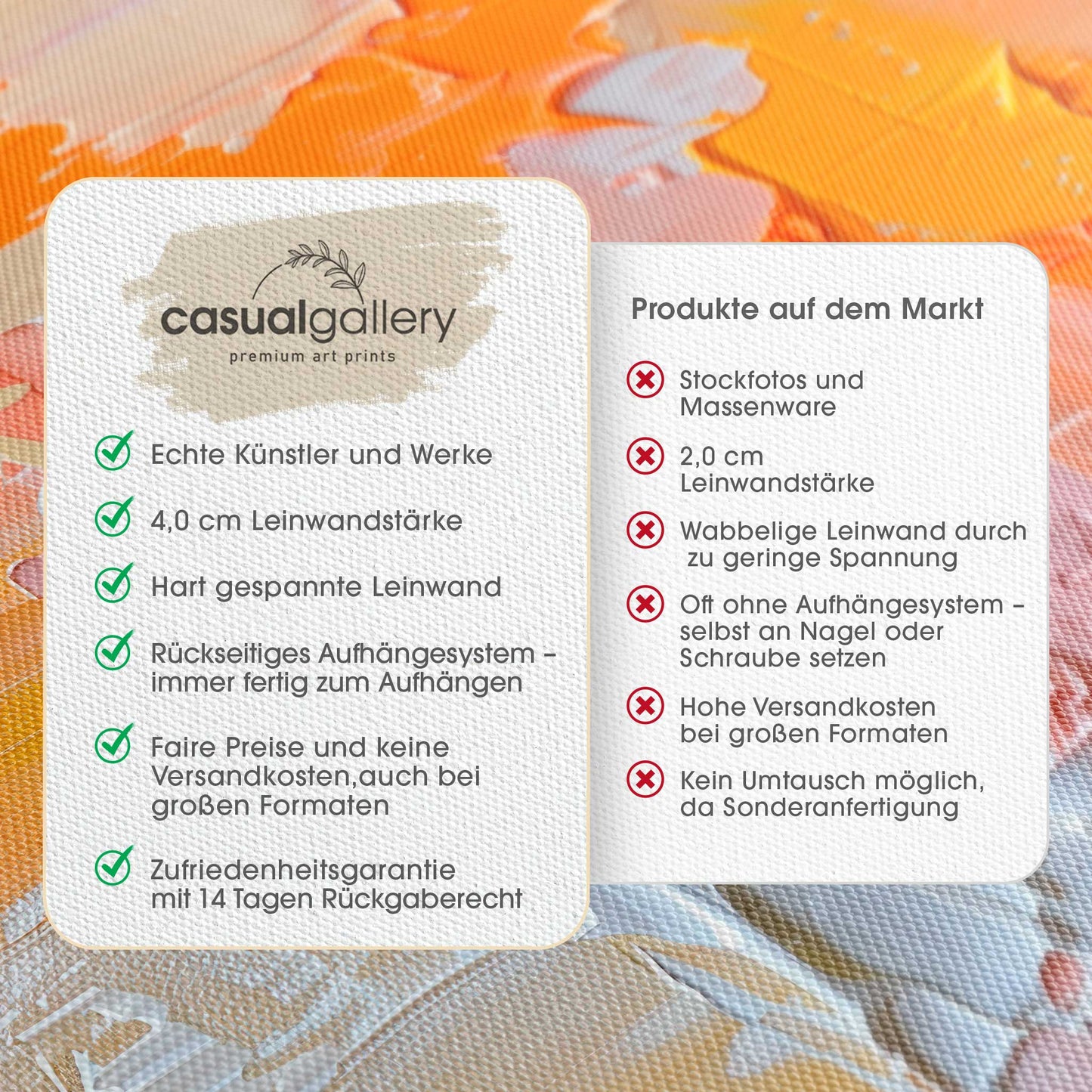 A Touch of Orange Leinwandbild