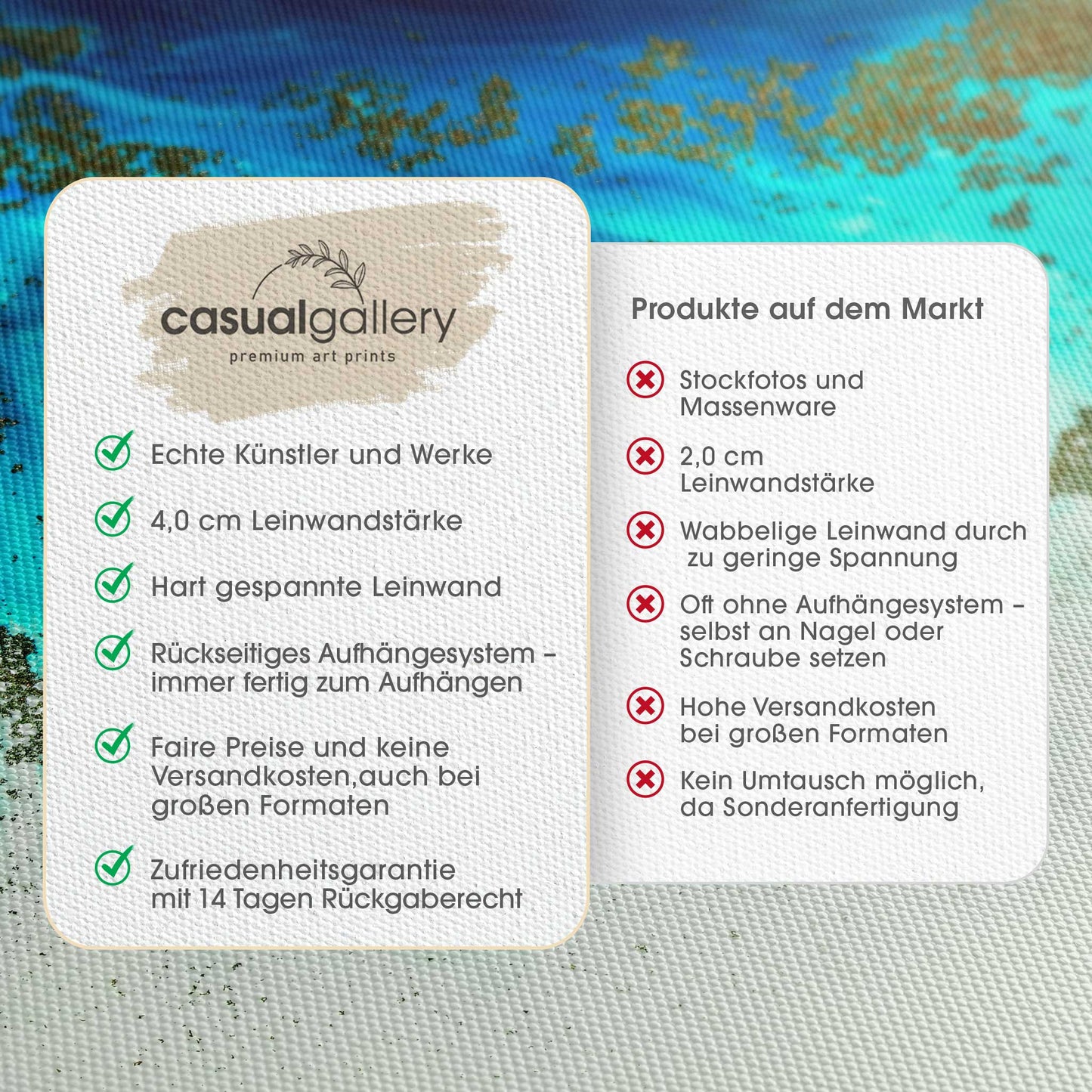 Above the Shallows Leinwandbild