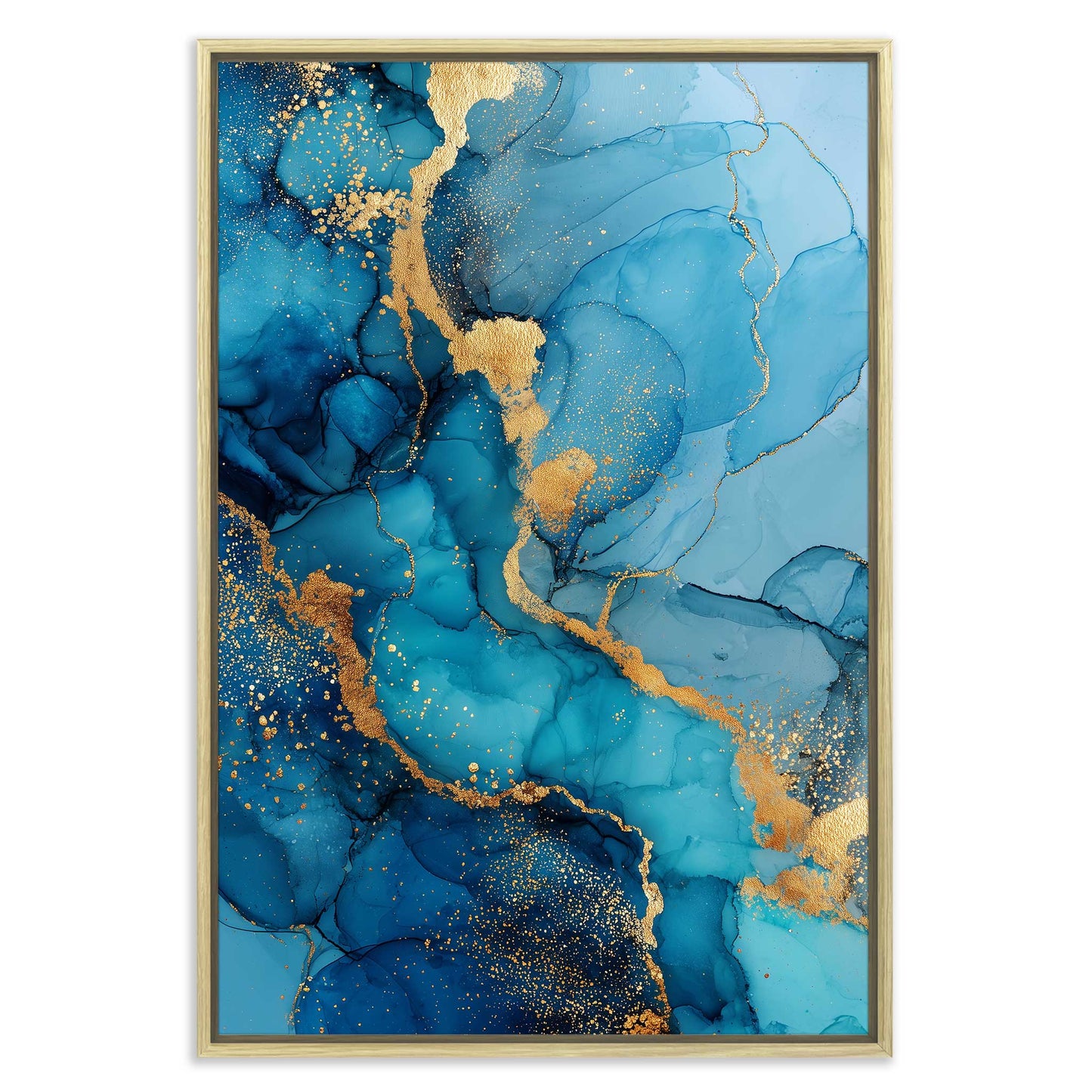 Abstract Mineral Blue