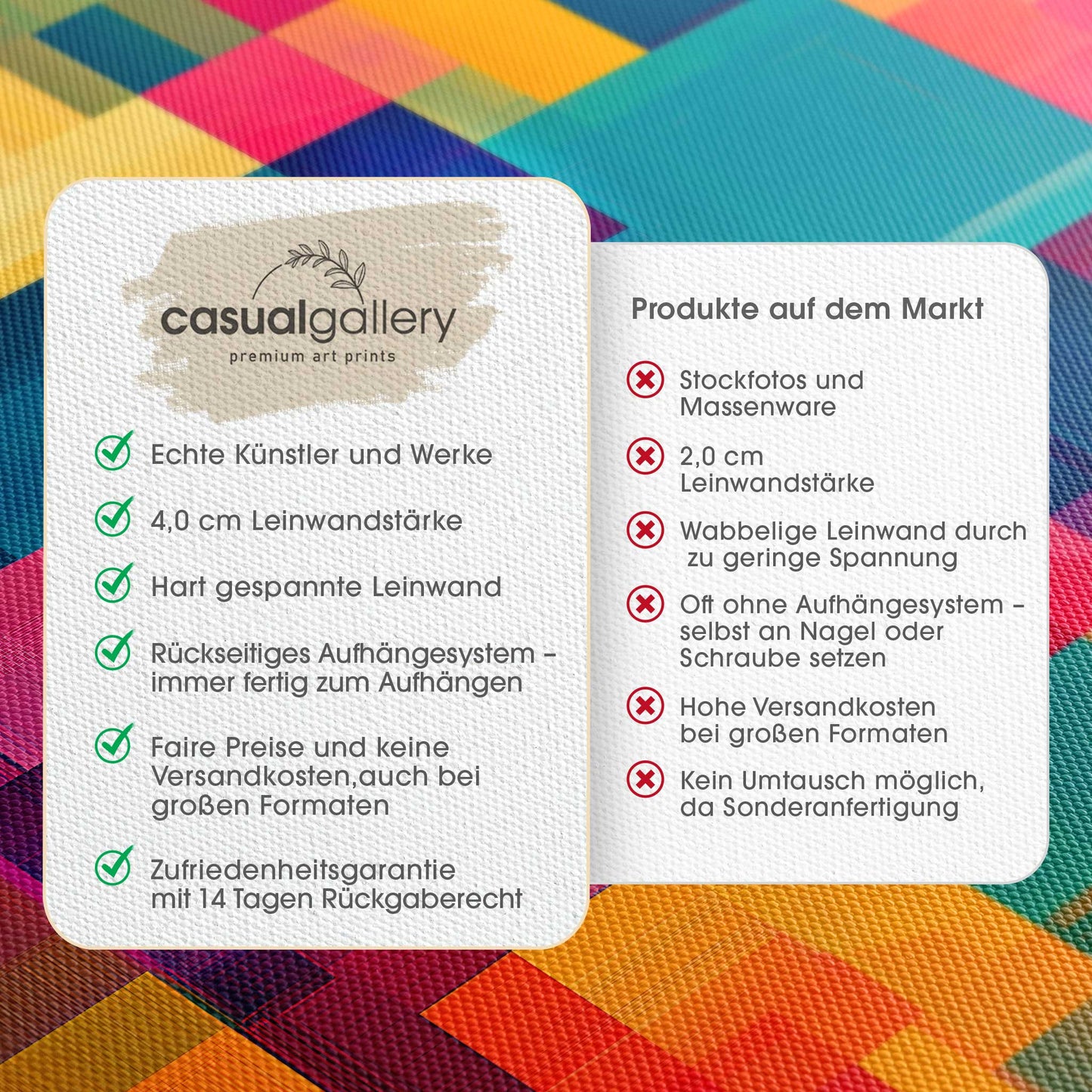 Art Mosaic Leinwandbild