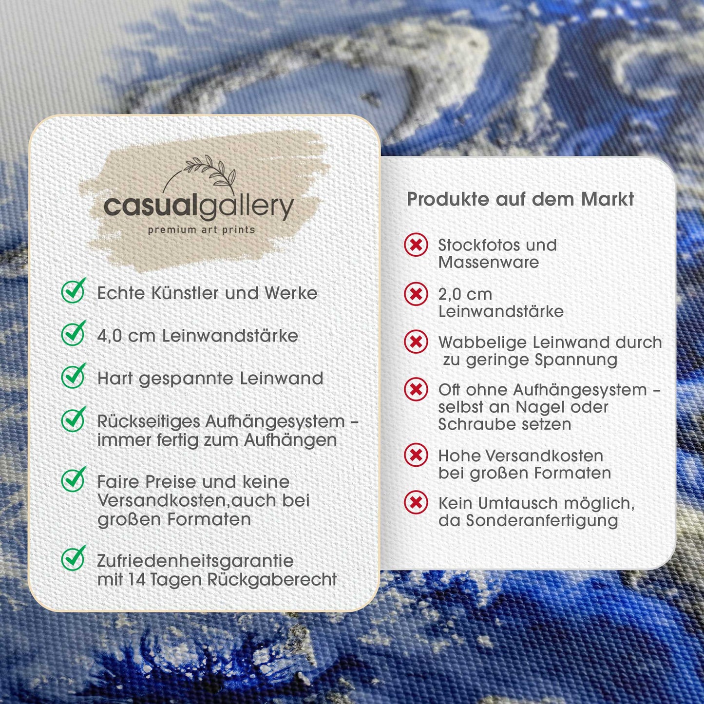 Azure Escape Leinwandbild