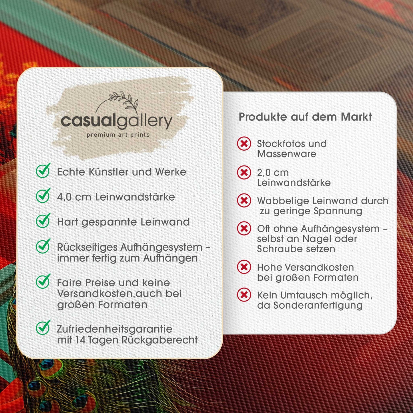 Bathtub Peacock Leinwandbild