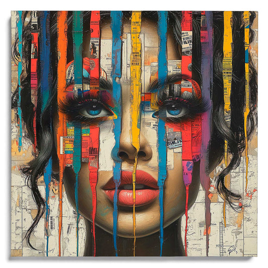 Between the Headlines Leinwandbild