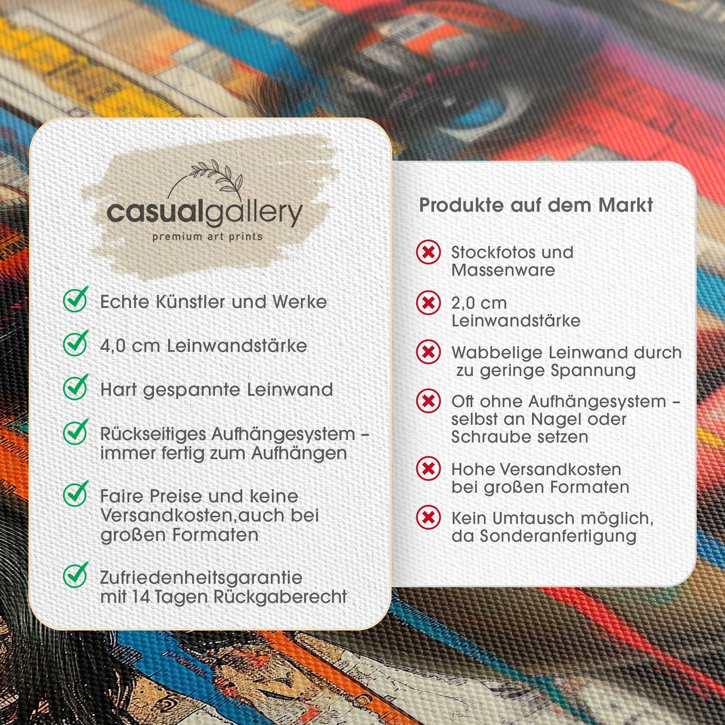 Between the Headlines Leinwandbild