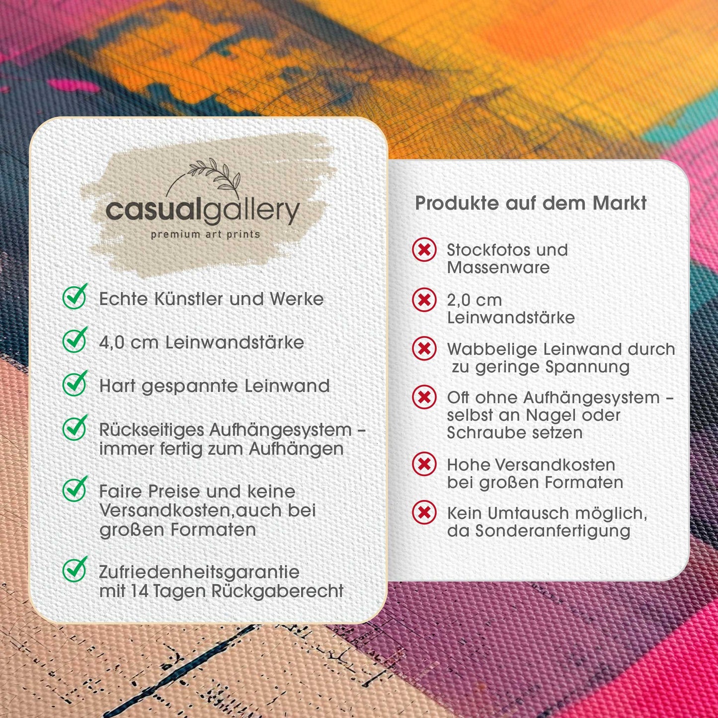 Colorful Abstraction II Leinwandbild