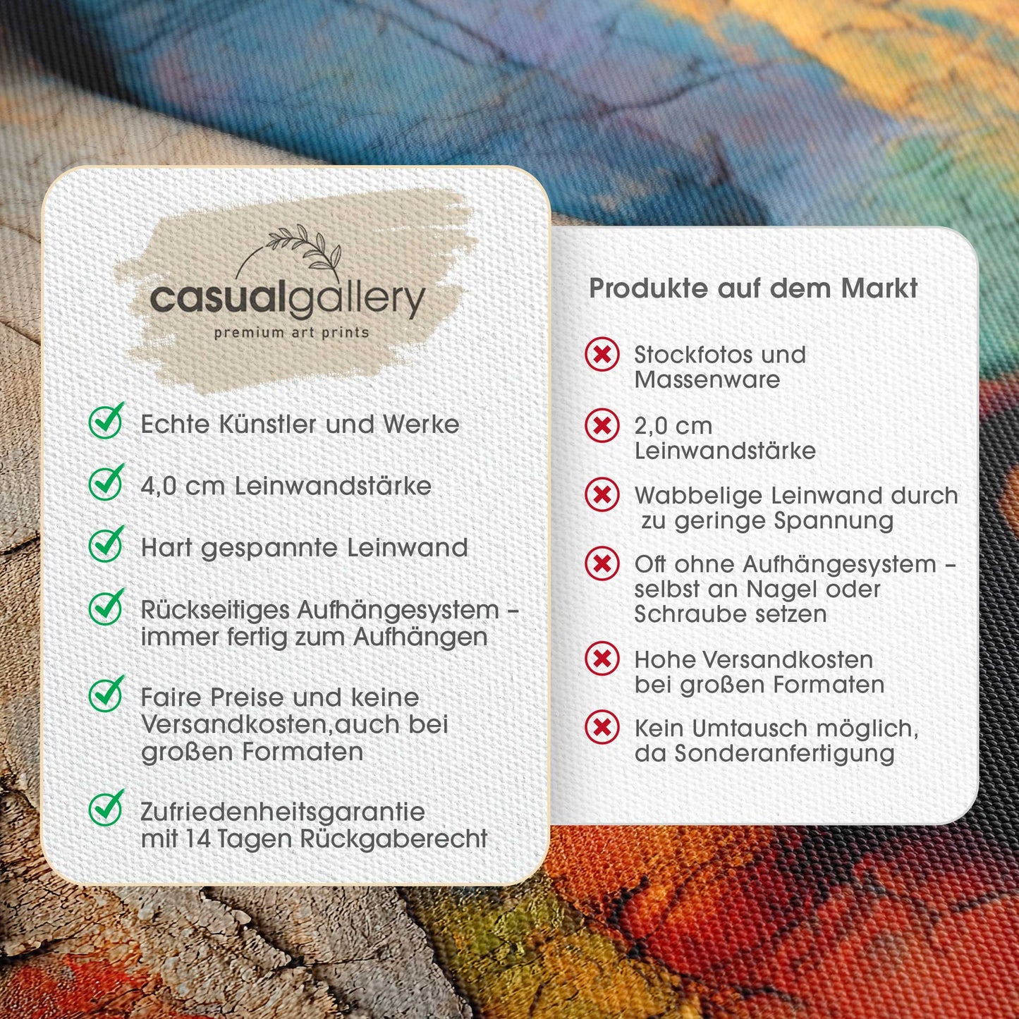 Face to Face Leinwandbild