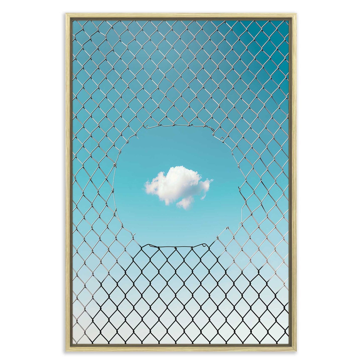 Fenced Cloud Leinwandbild