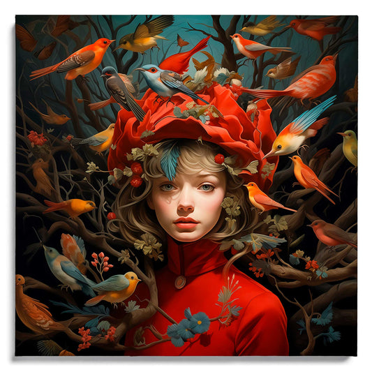 Colorful Forest Nymph Leinwandbild