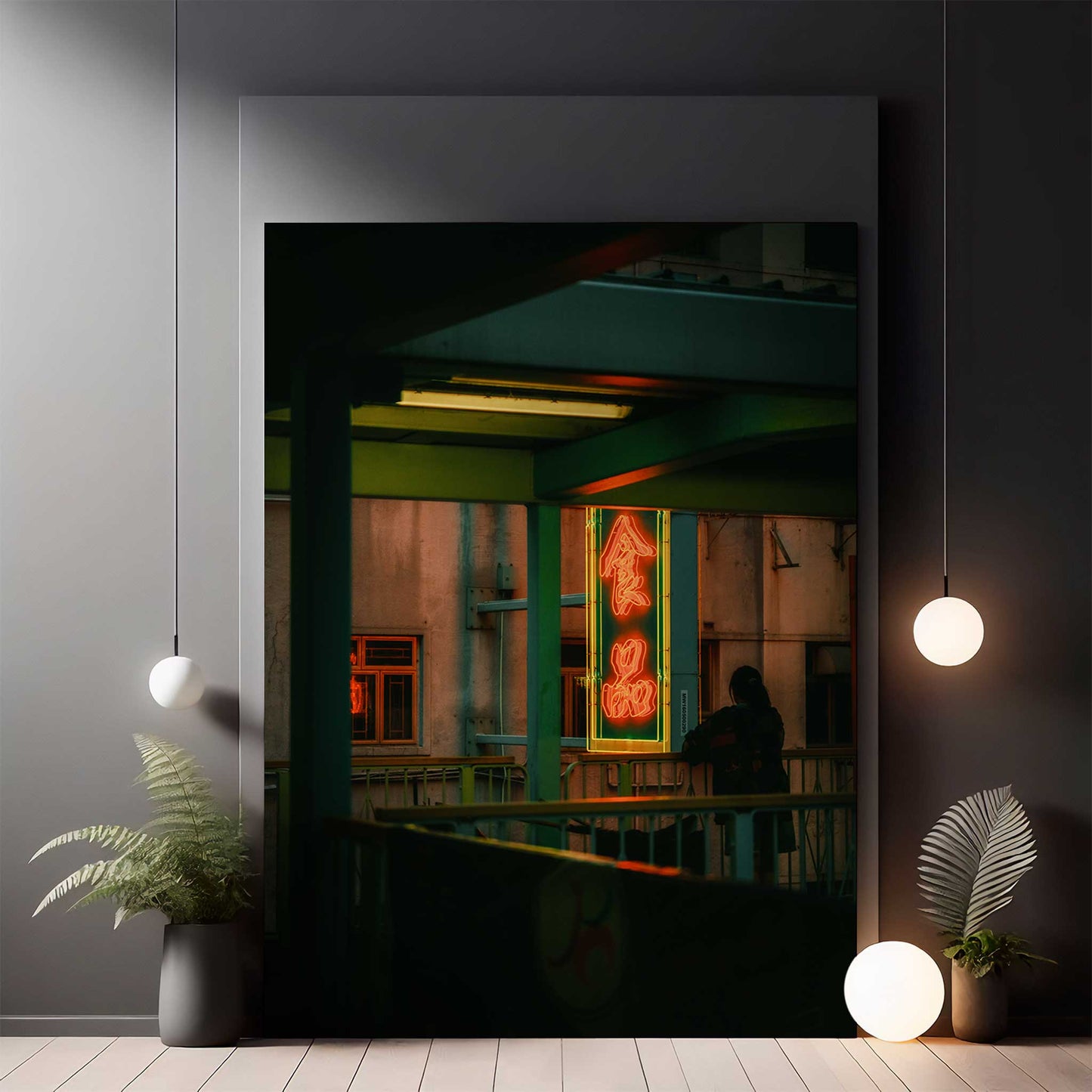 Hong Kong Balcony Scene