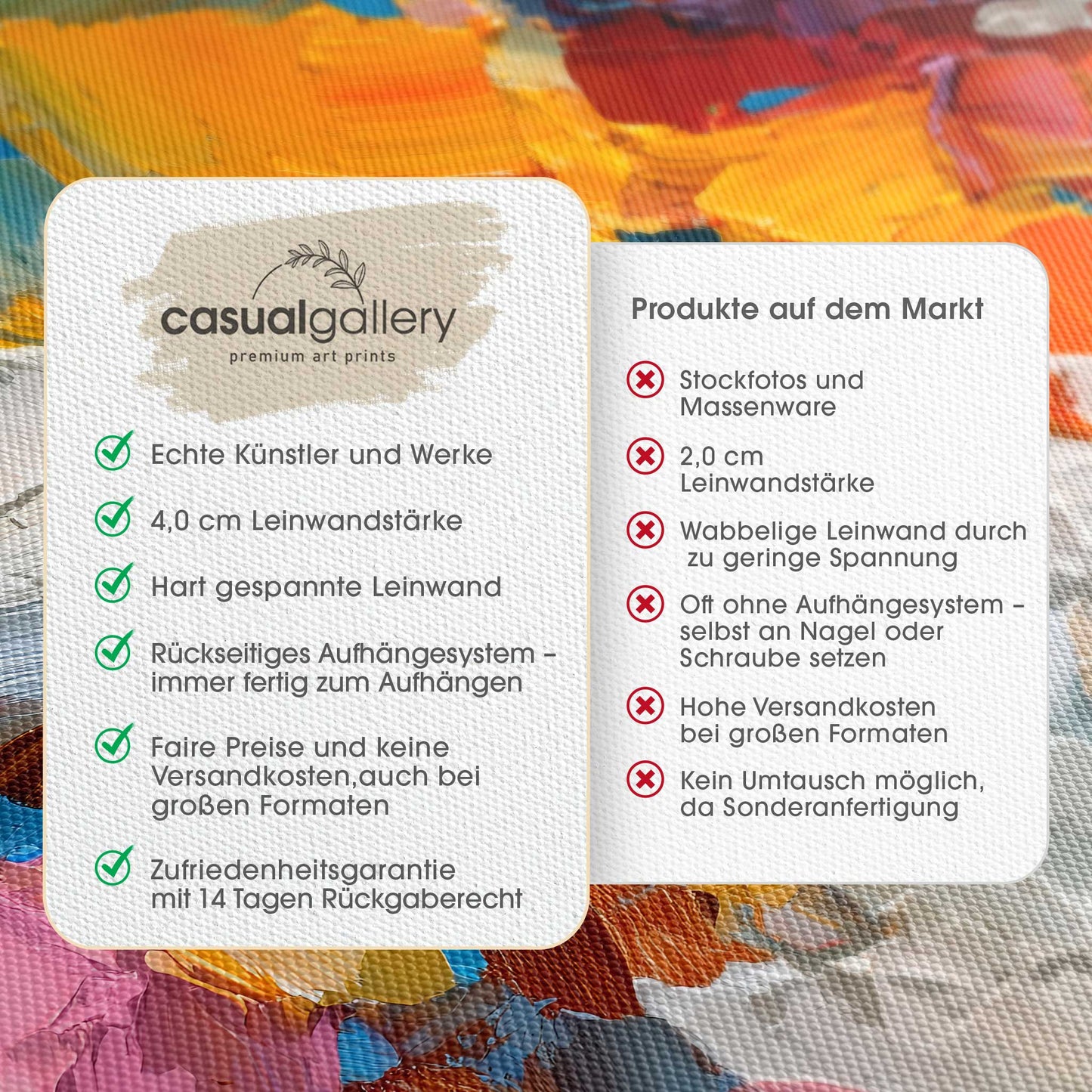 Impasto Style Leinwandbild