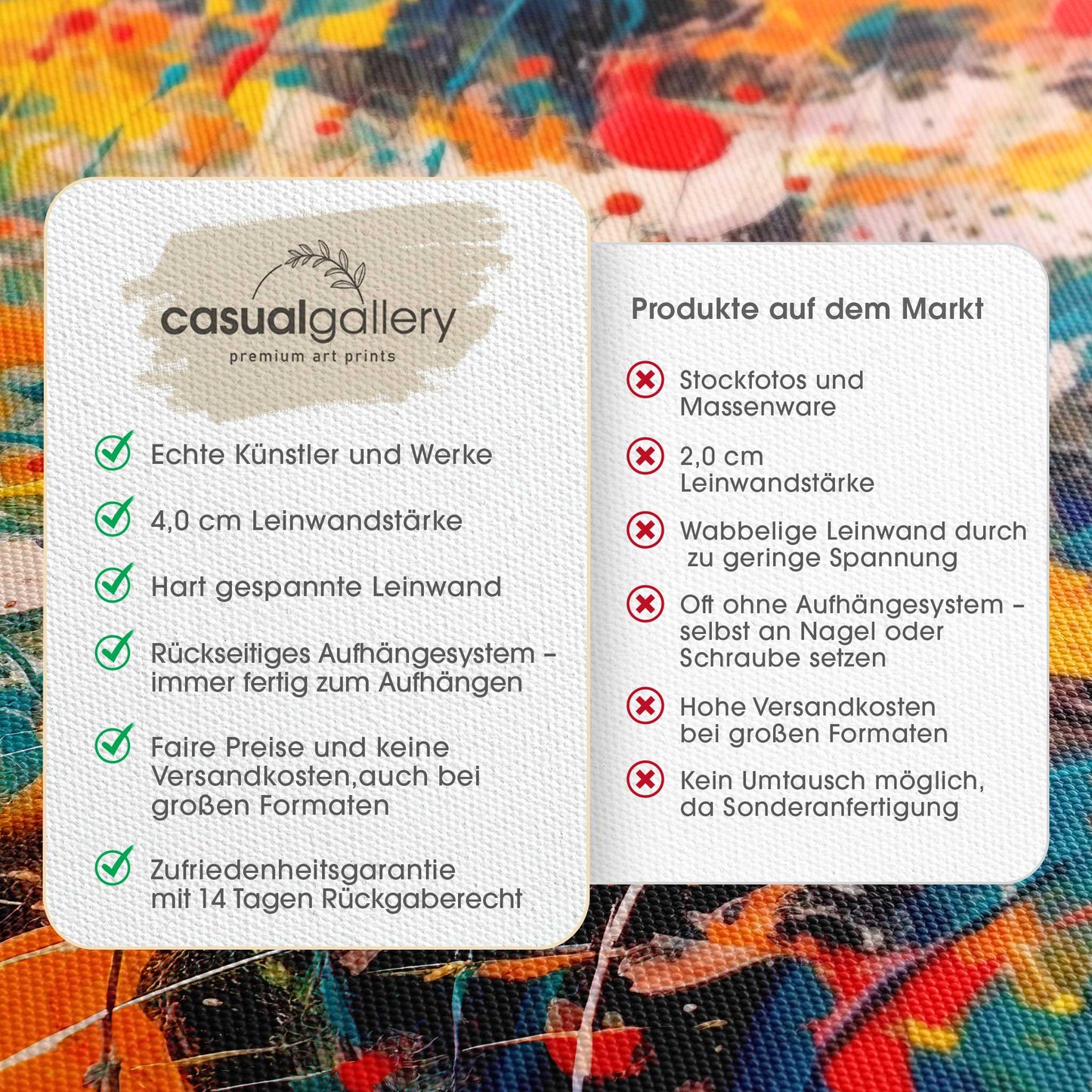 Inspired by Jackson Pollock Leinwandbild