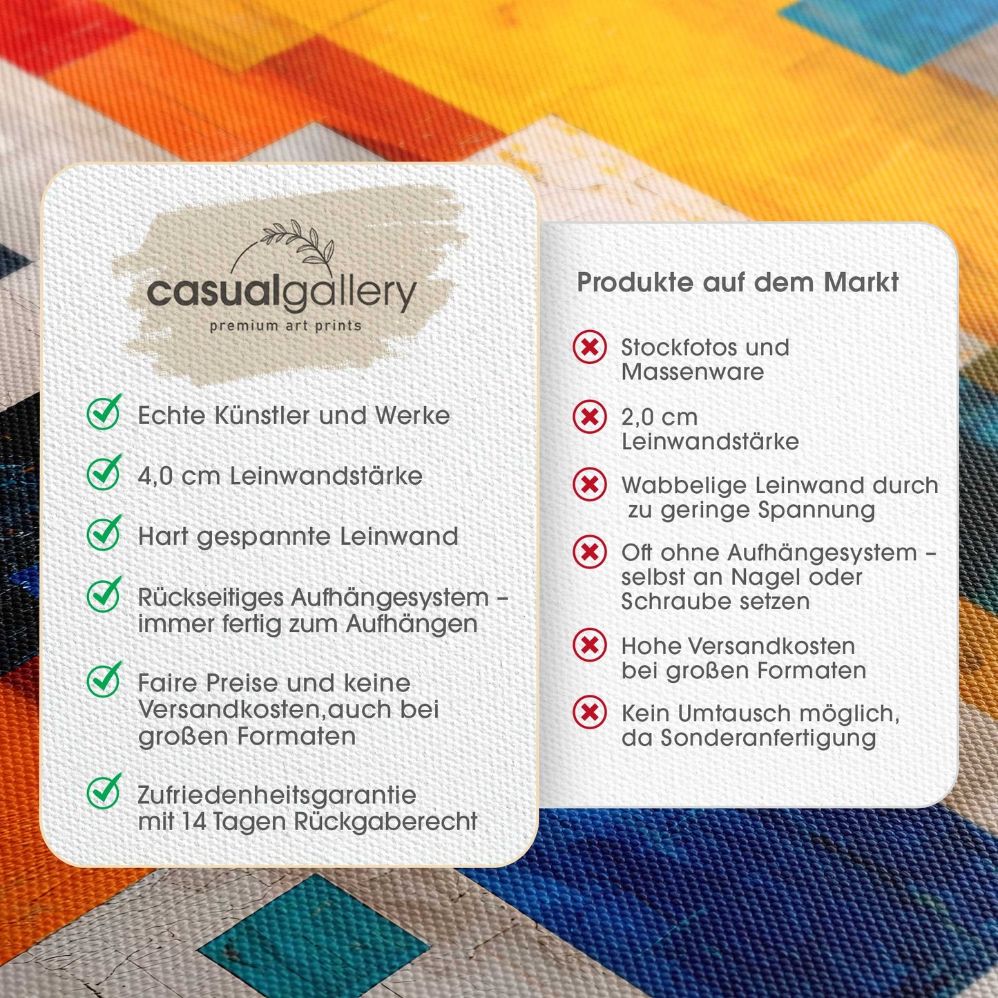 Inspired by Mondrian Leinwandbild