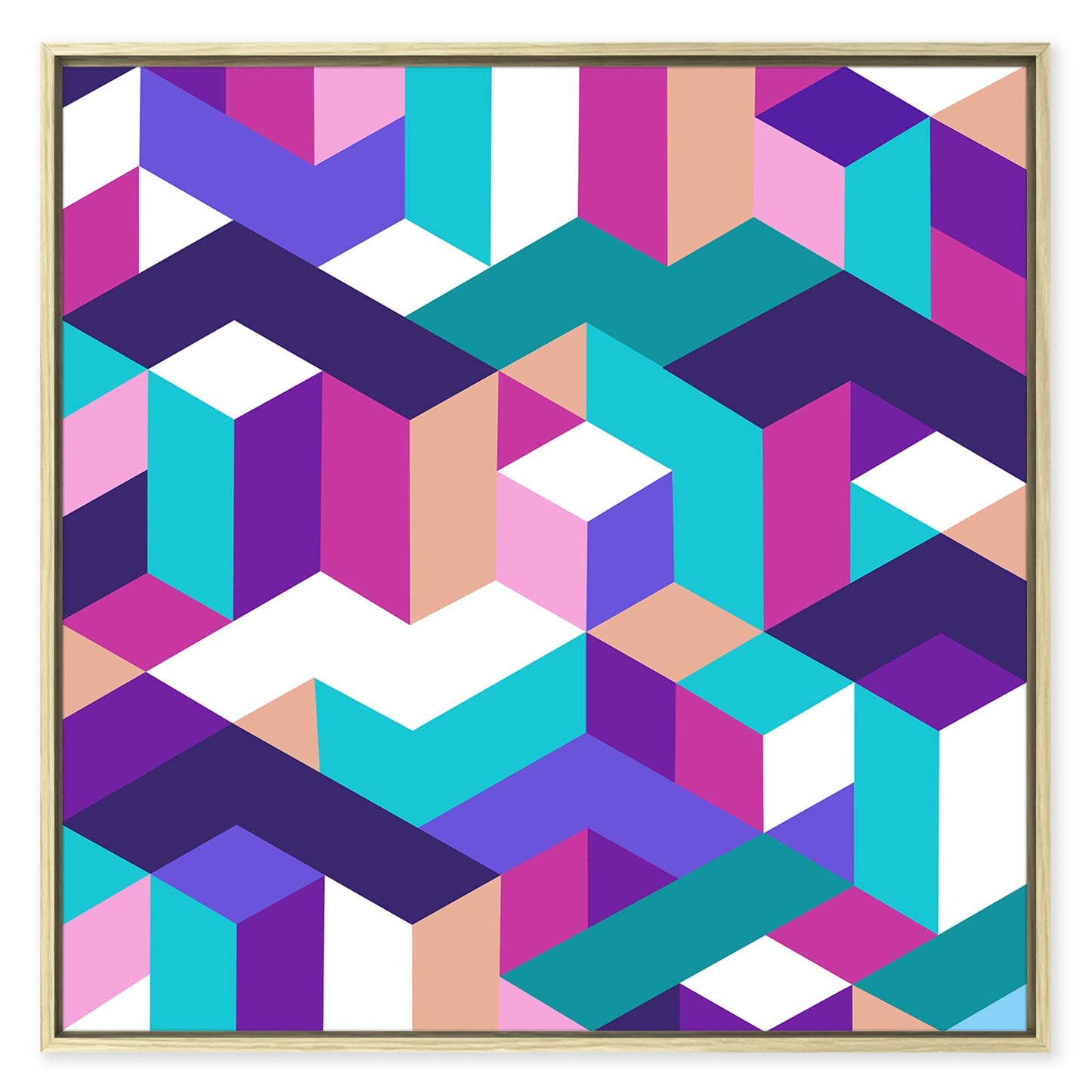 Isometric City Leinwandbild