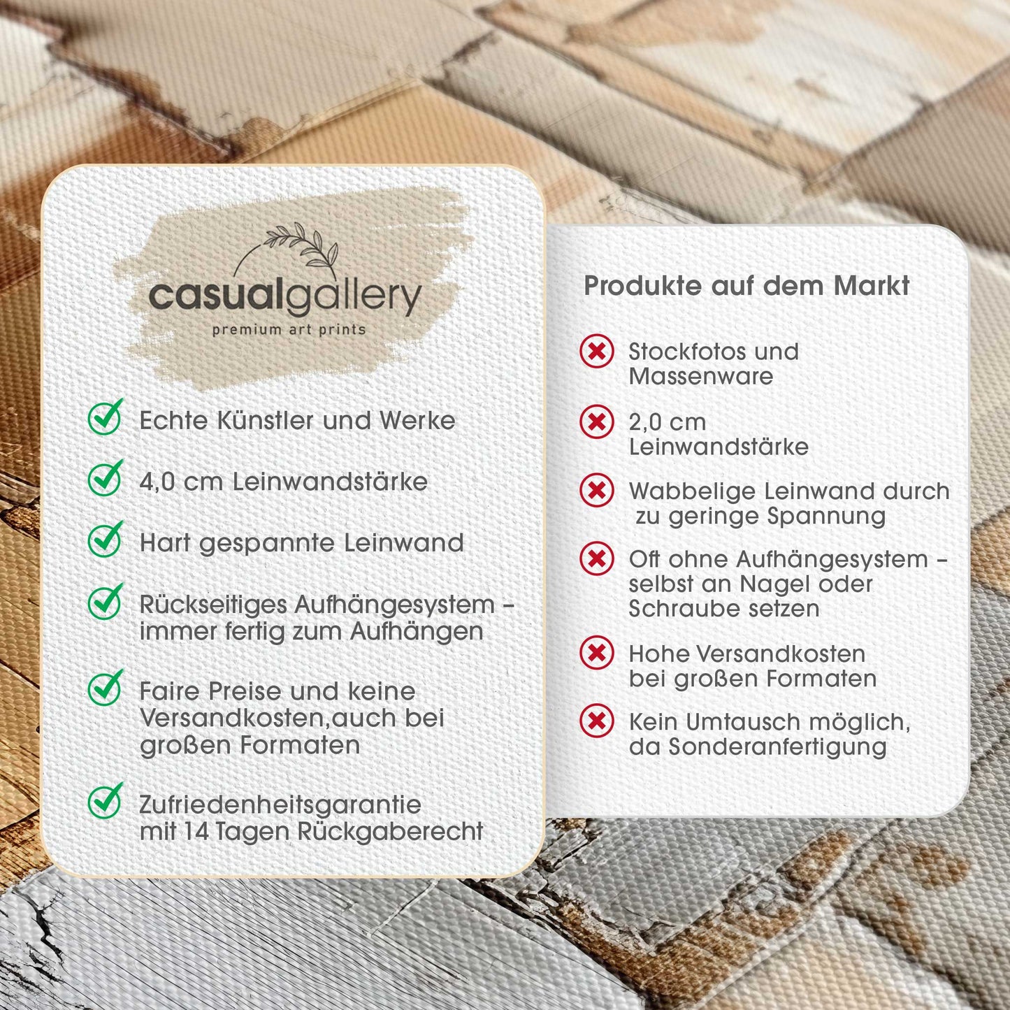 Just Brown Leinwandbild