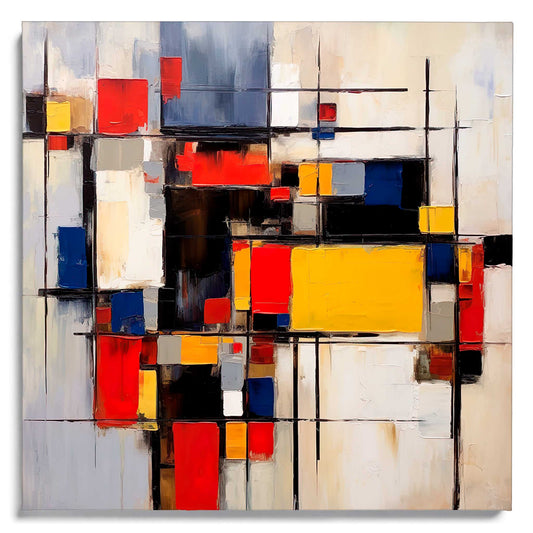 Mondrian Inspired Leinwandbild