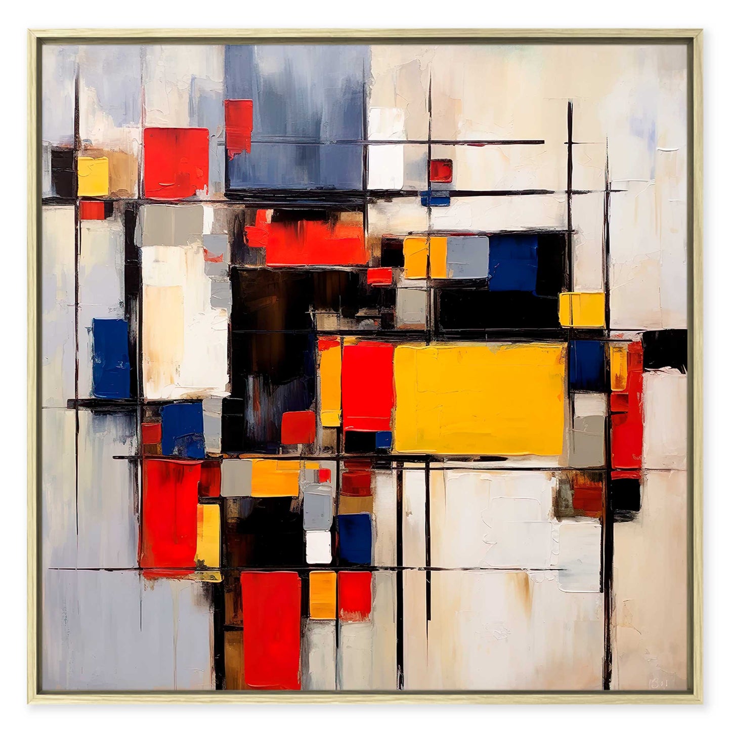 Mondrian Inspired Leinwandbild