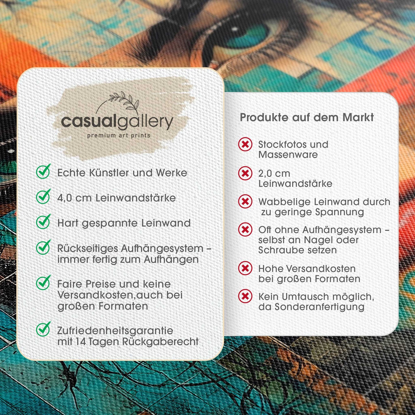 Mosaic Woman Leinwandbild