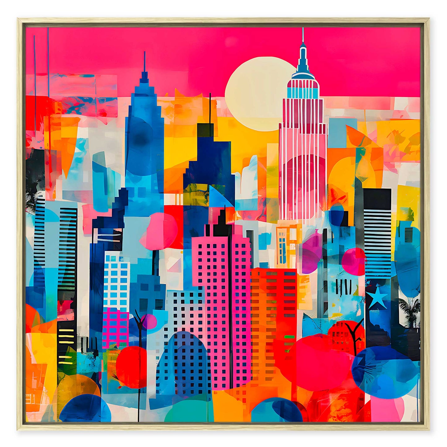 New York Mixed Media Leinwandbild