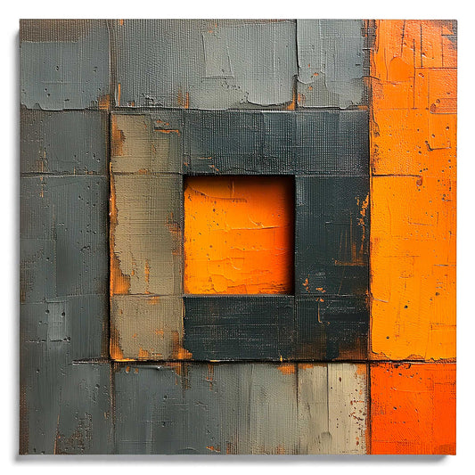 Orange Square Leinwandbild