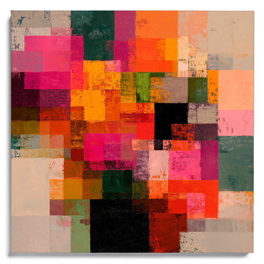 Patchwork Inspired Leinwandbild