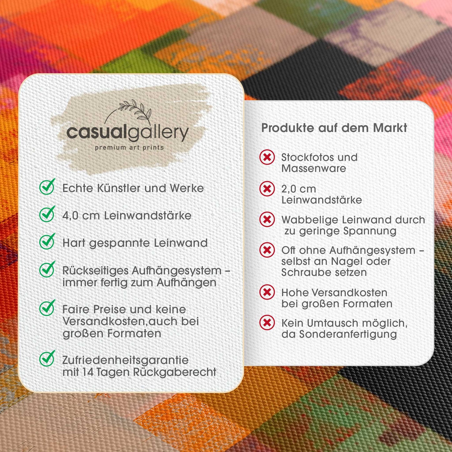 Patchwork Inspired Leinwandbild