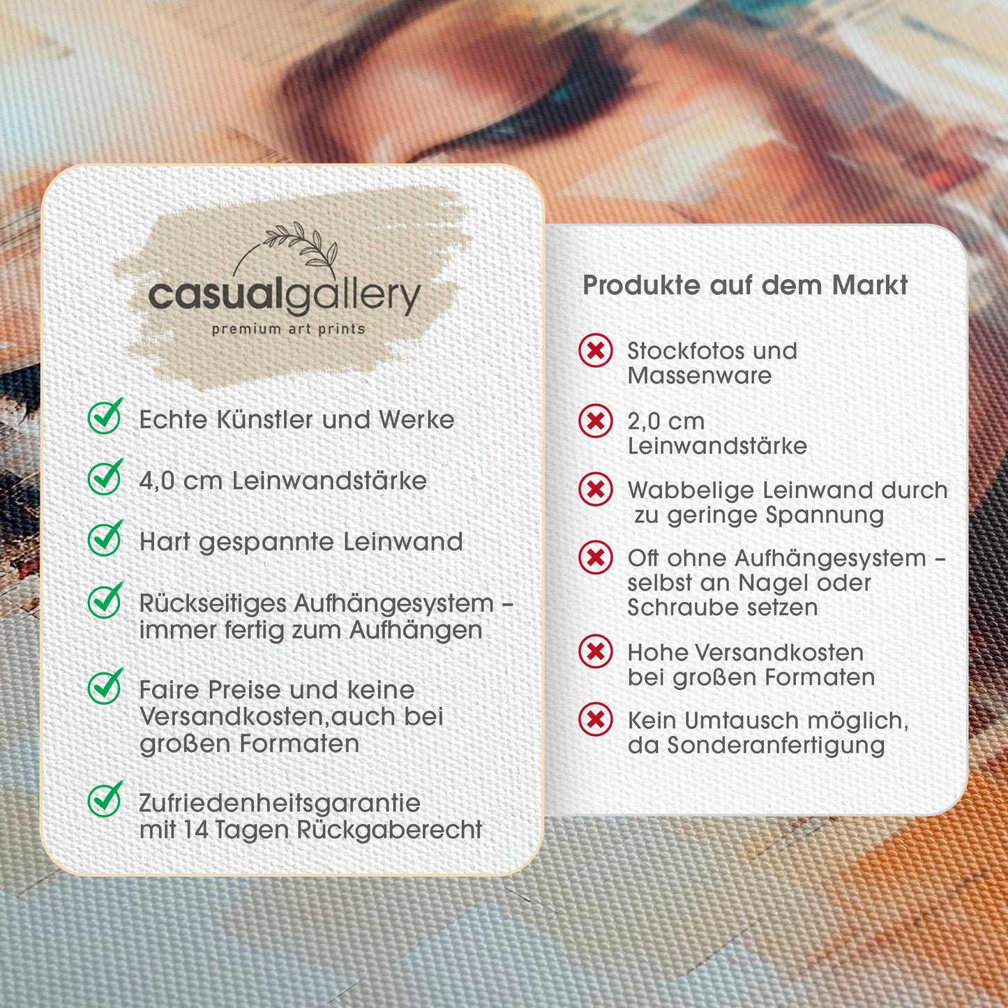 Raw Beauty Leinwandbild