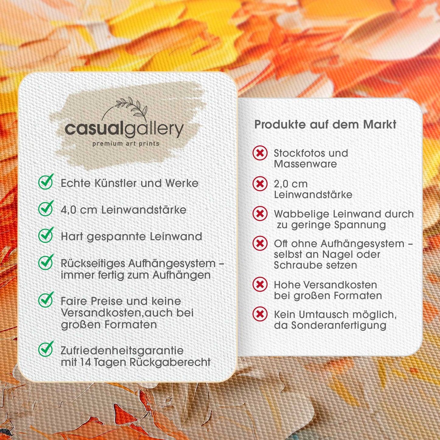 Rhapsody of Orange Leinwandbild