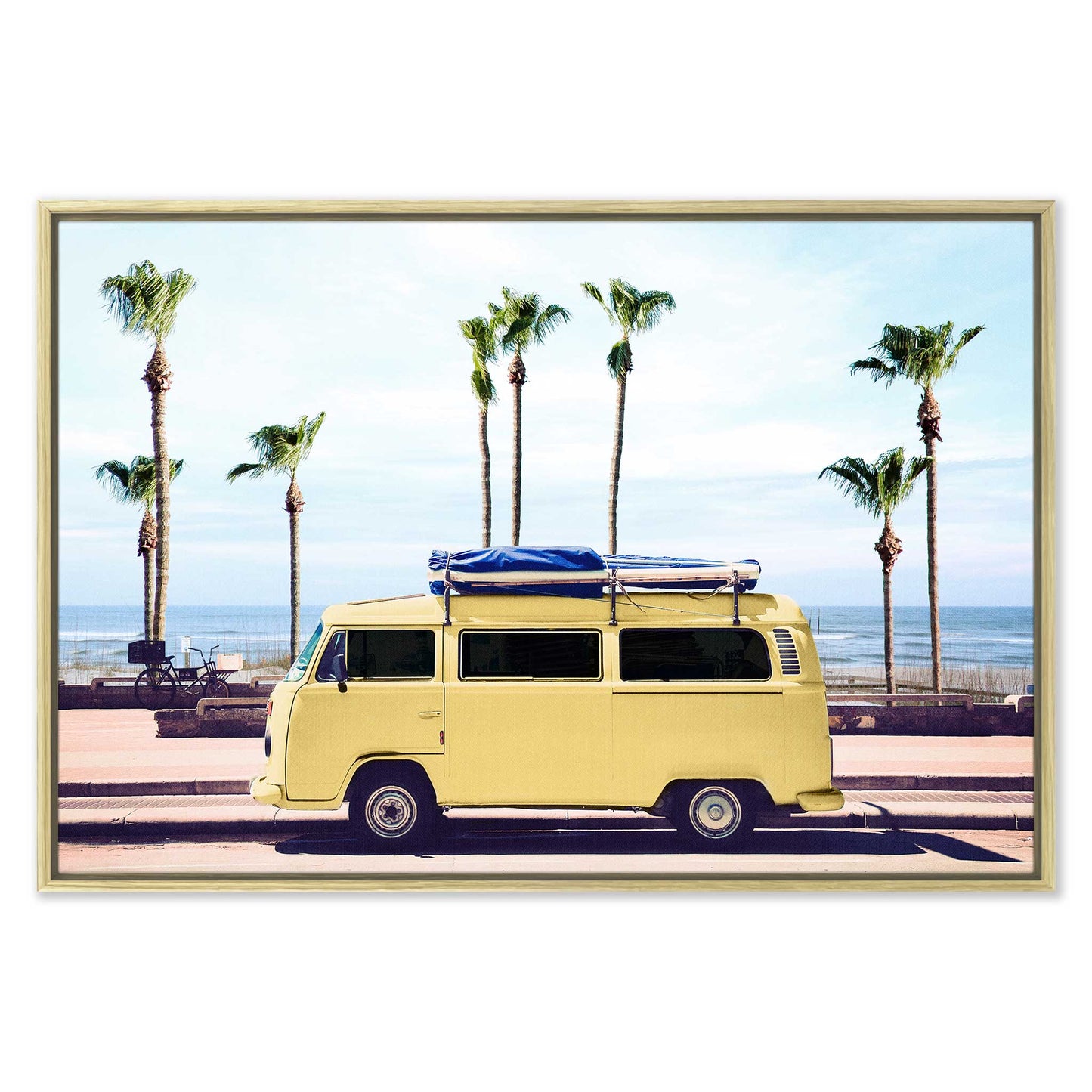 Surfer's Yellow Van
