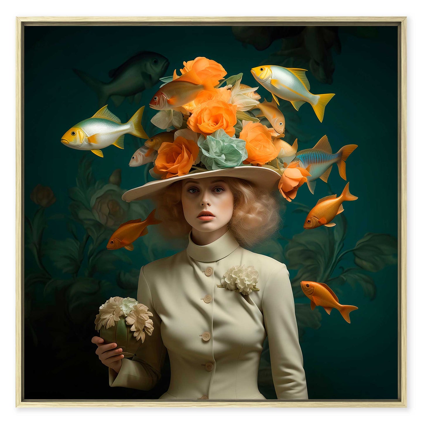 Swim With Us Leinwandbild