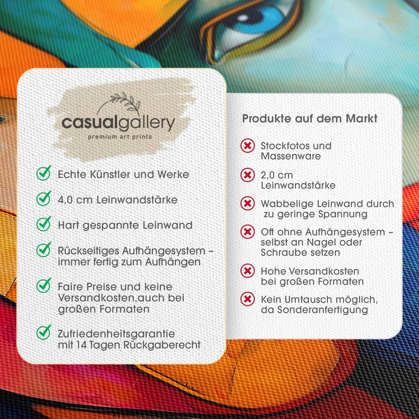 T(w)ogether Leinwandbild