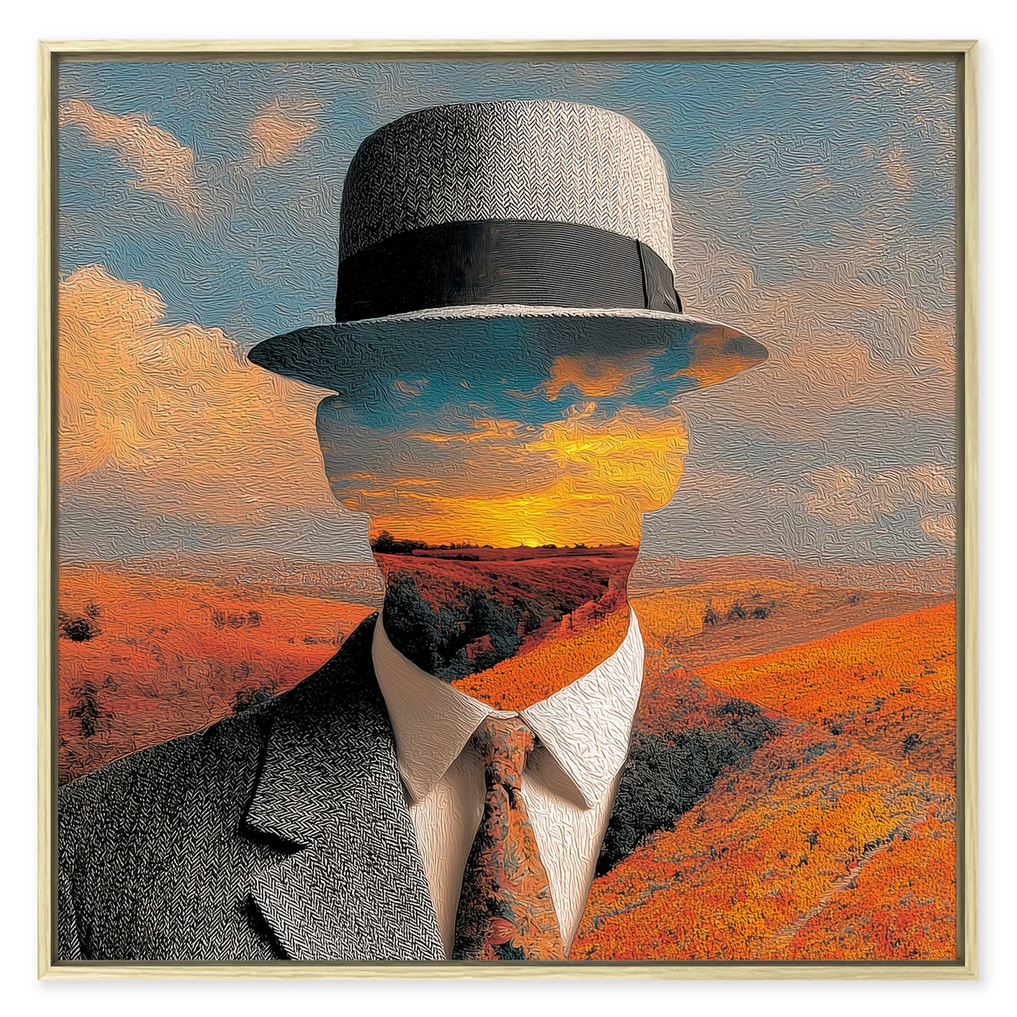 Tribute to René Magritte Leinwandbild