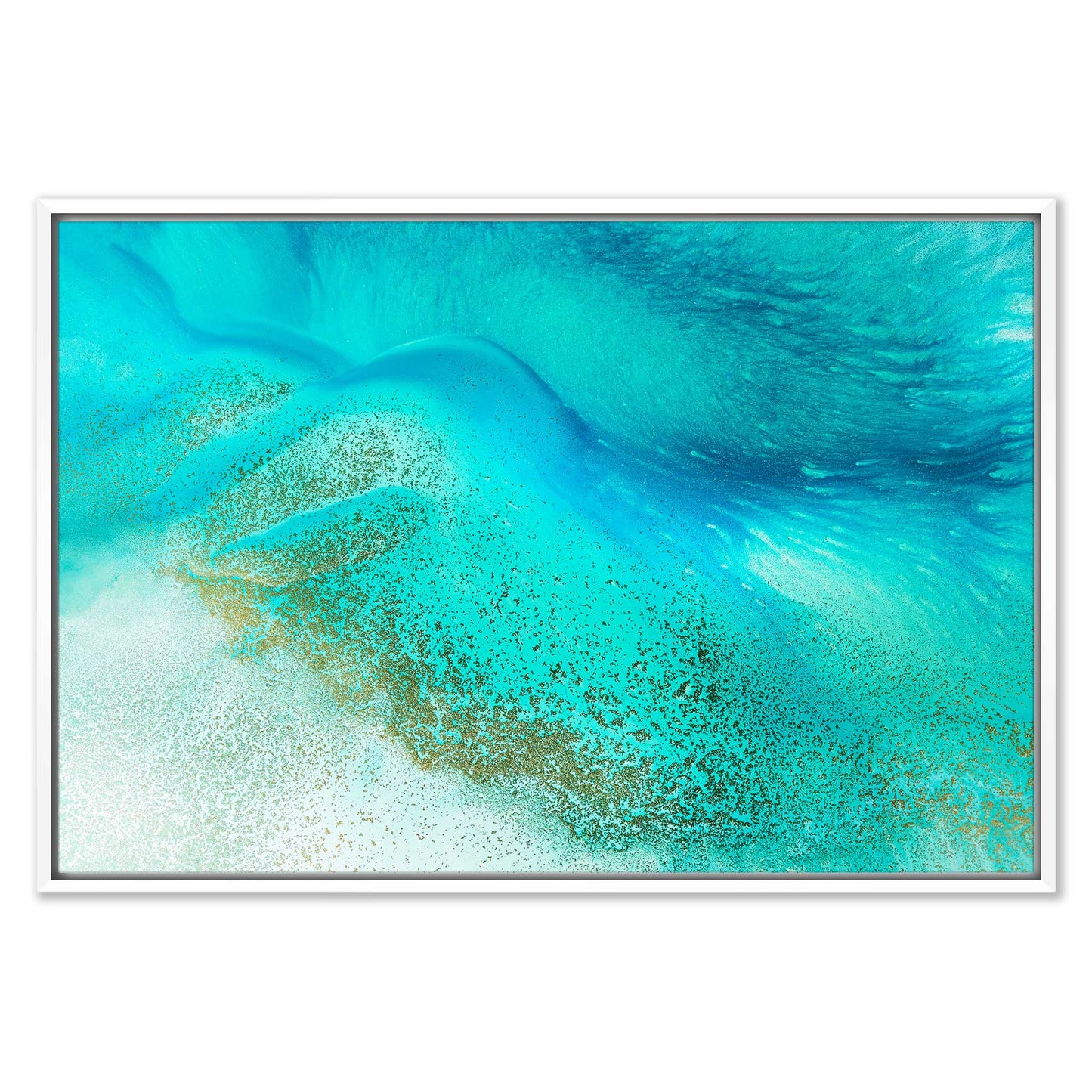 Turquoise Tranquility Leinwandbild