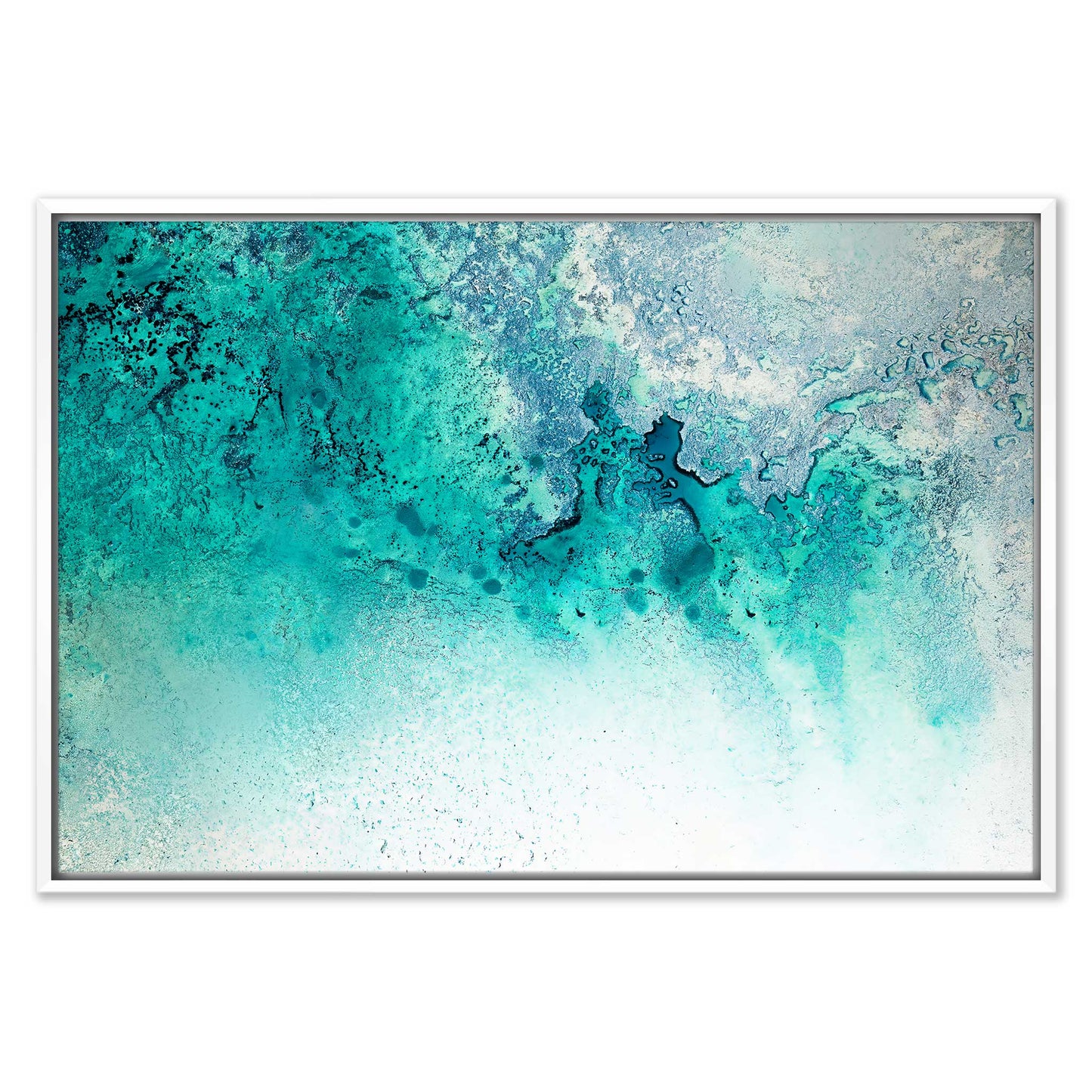 Turquoise Whispering Leinwandbild