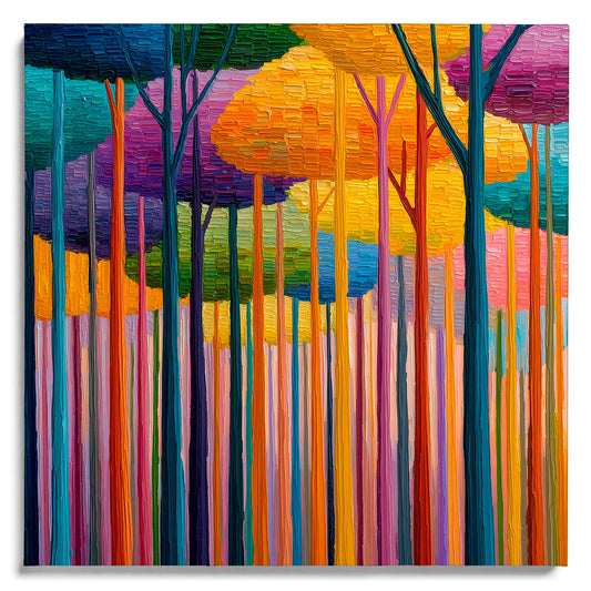 Abstract Forest Leinwandbild