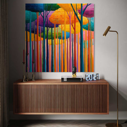 Abstract Forest Leinwandbild