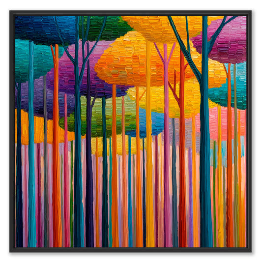 Abstract Forest Leinwandbild