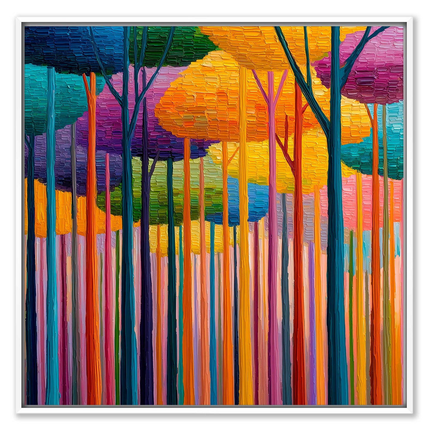 Abstract Forest Leinwandbild