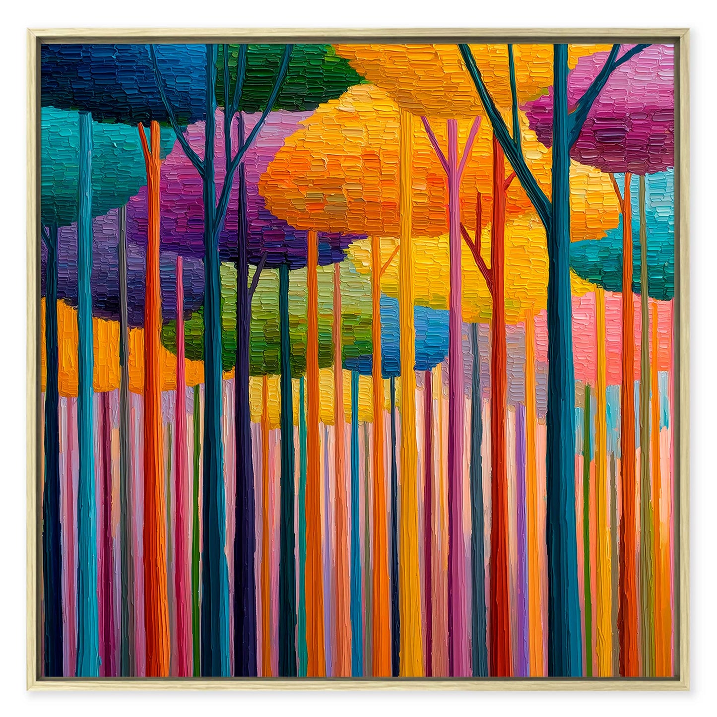 Abstract Forest Leinwandbild