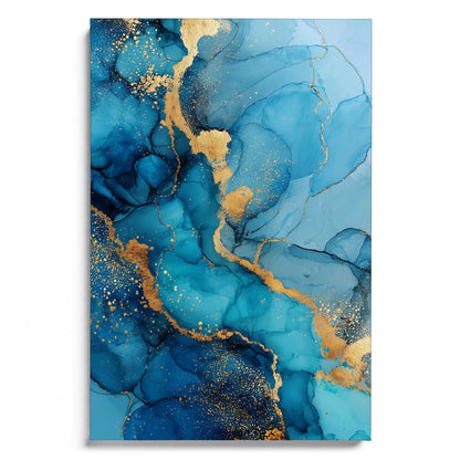 Abstract Mineral Blue