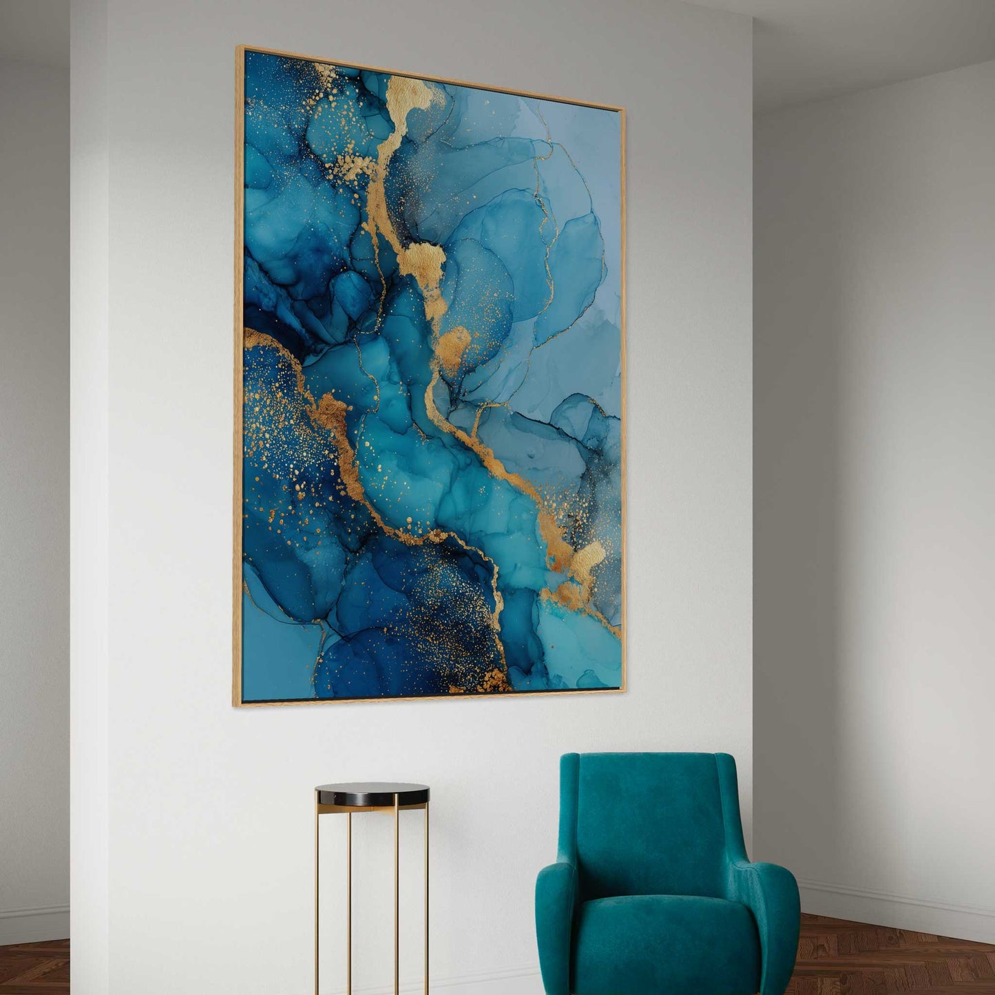 Abstract Mineral Blue