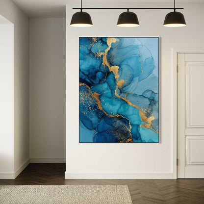 Abstract Mineral Blue