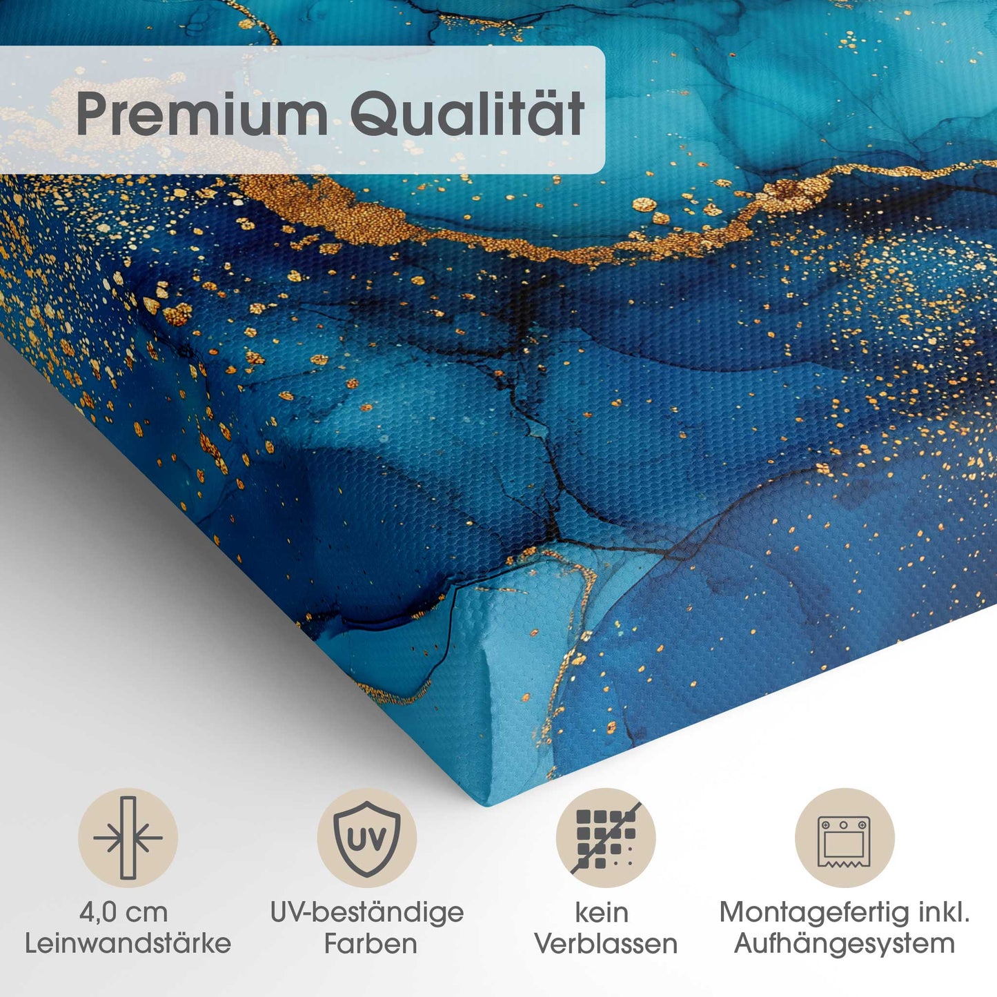 Abstract Mineral Blue