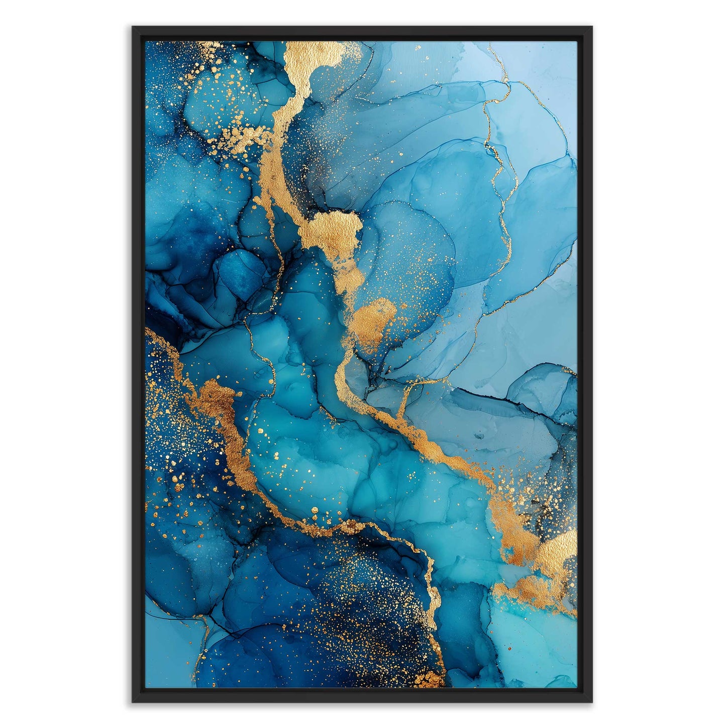 Abstract Mineral Blue