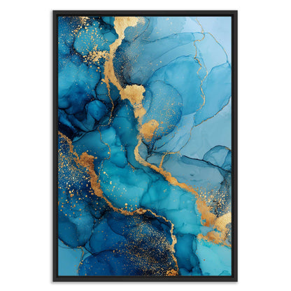 Abstract Mineral Blue