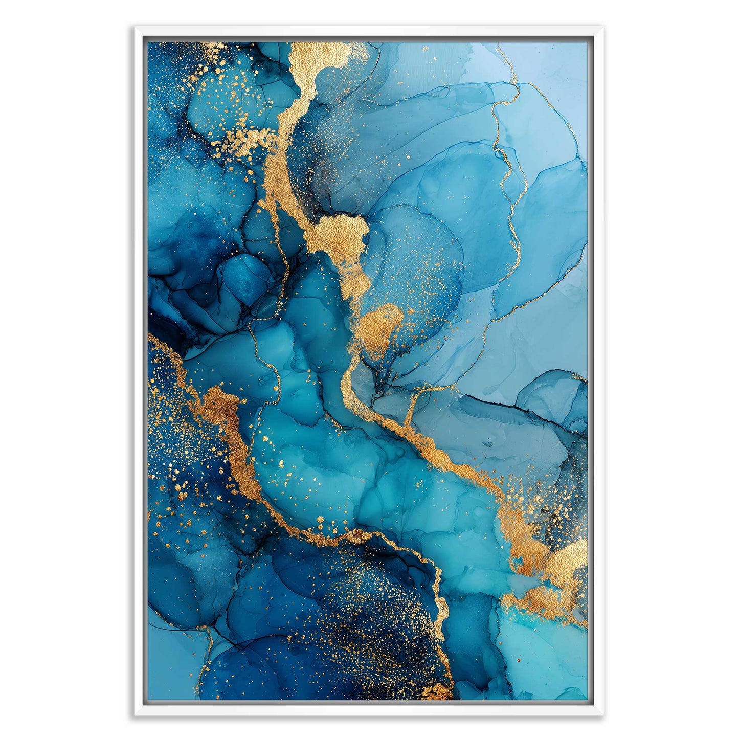 Abstract Mineral Blue