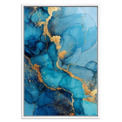 Abstract Mineral Blue