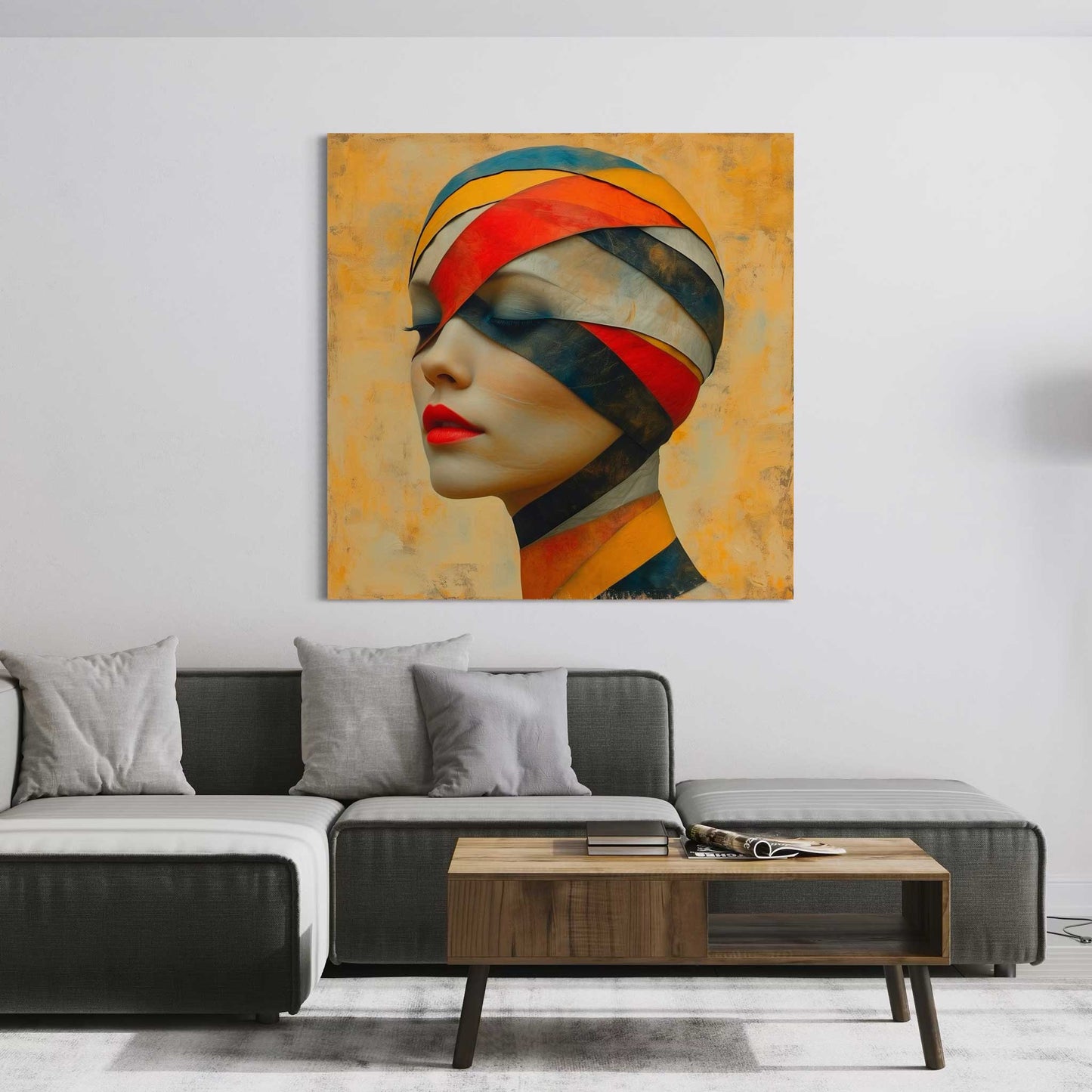 Bandage Woman Leinwandbild
