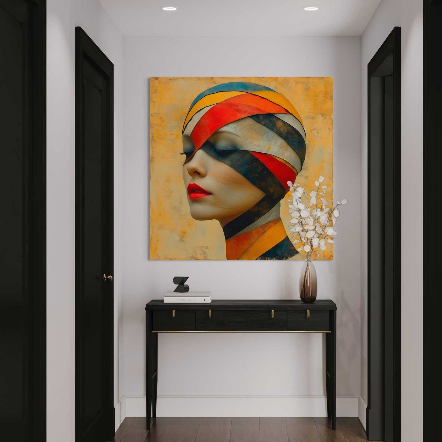 Bandage Woman Leinwandbild