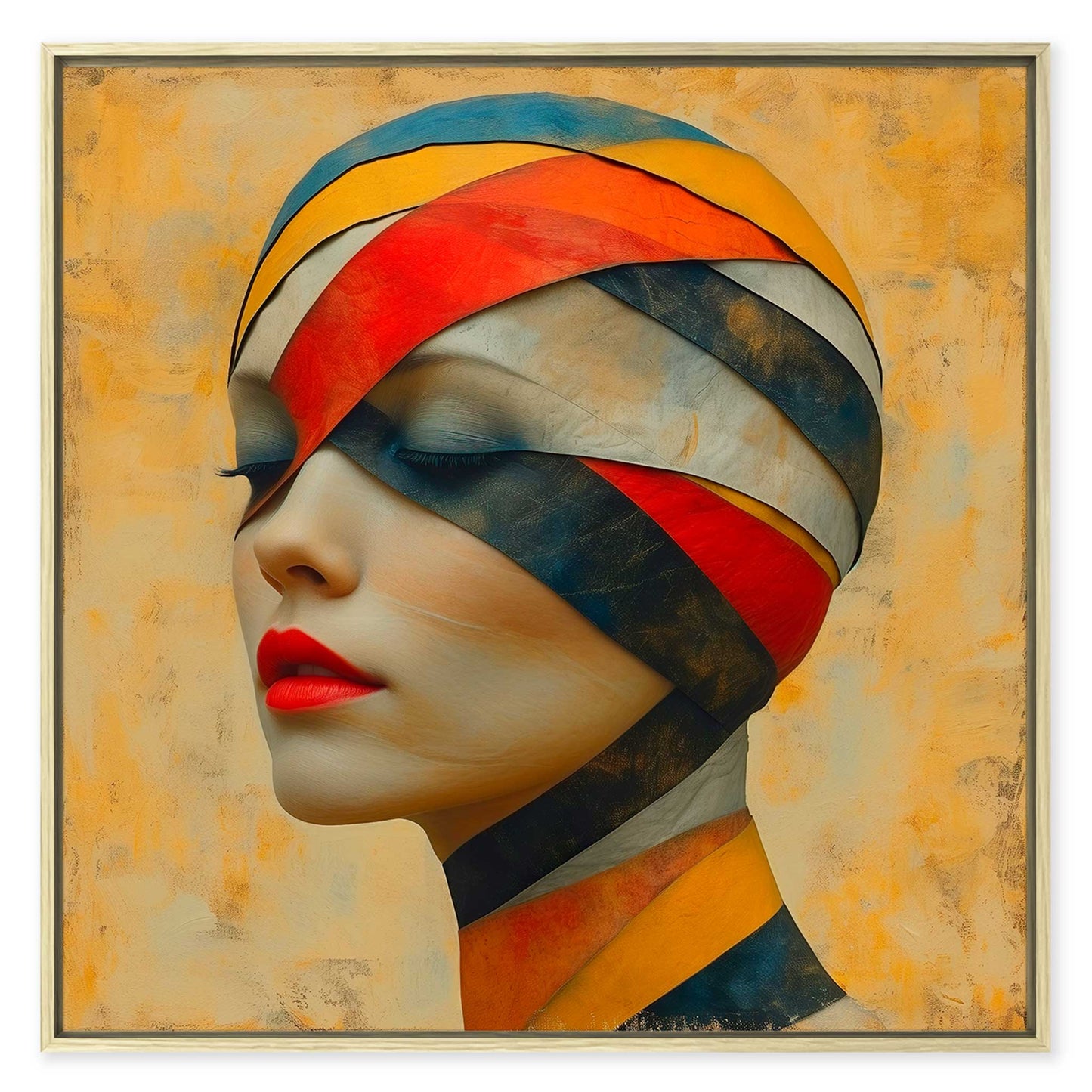 Bandage Woman Leinwandbild
