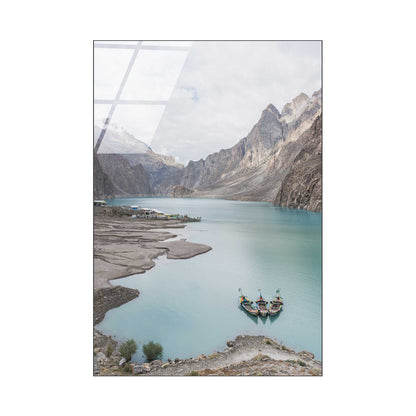 Boats in a Lake in Pakistan